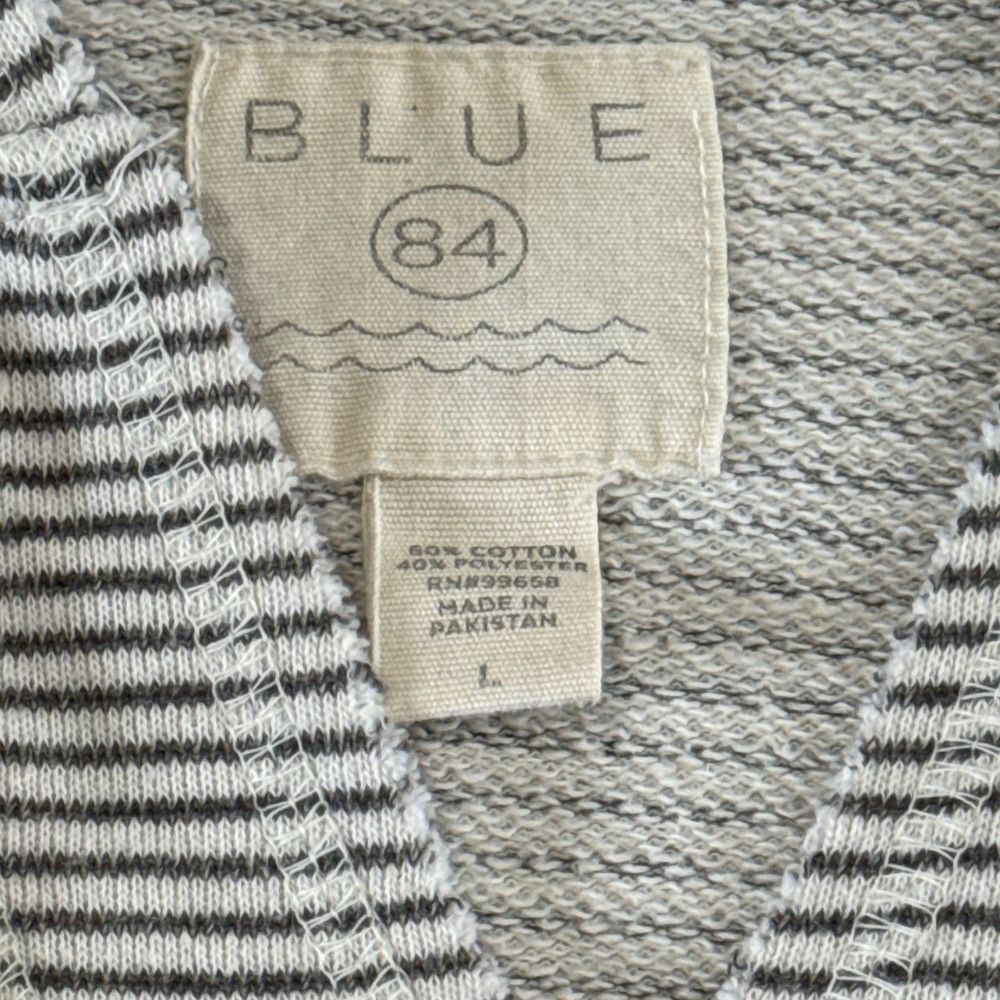 Blue 84 Alabama Crimson Tide Striped Hoodie Pullover V Neck Pocket Women's L - Picture 5 of 8